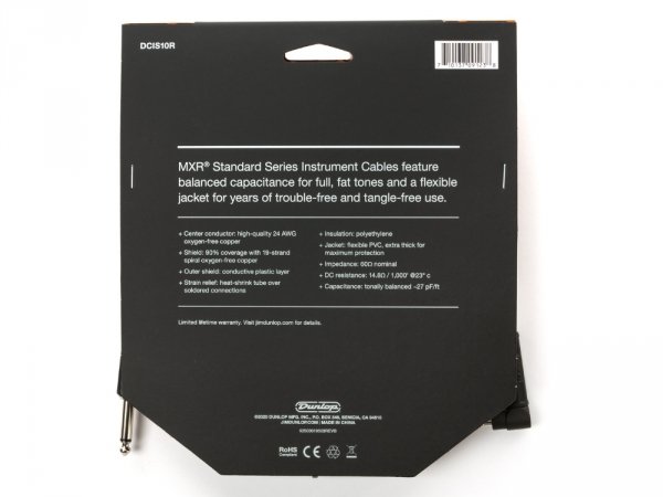 Kabel instrumentalny MXR Standard DCIS10R (3m)