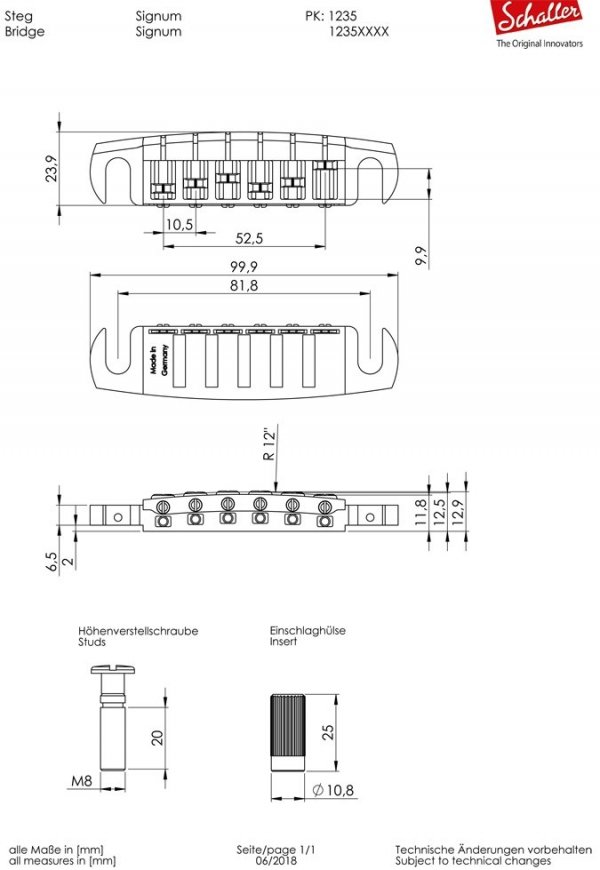Mostek wraparound SCHALLER Signum (BC)