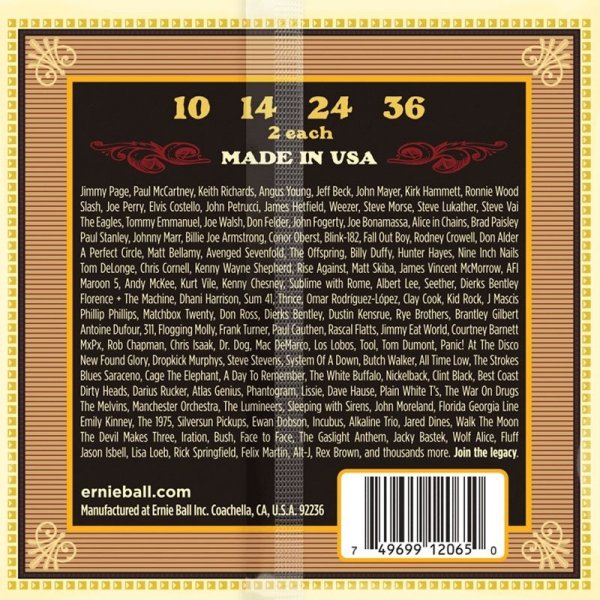 Struny do mandoliny ERNIE BALL 2065 (10-36)