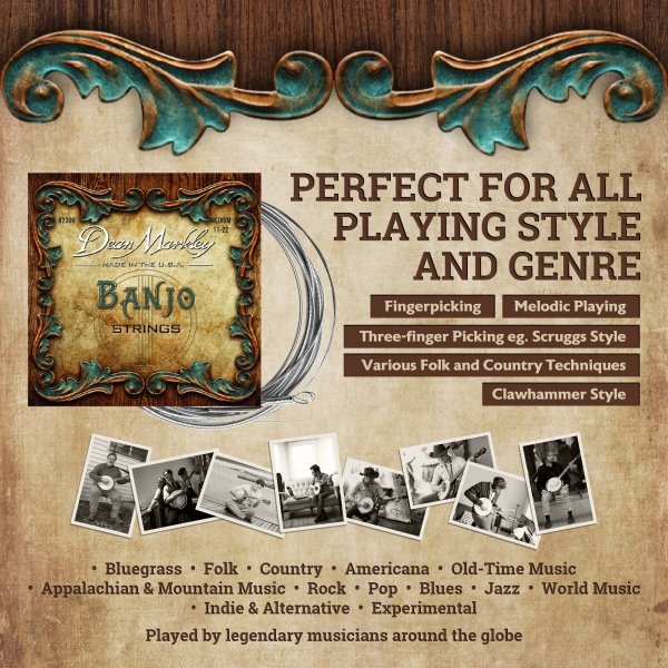 Struny do banjo 5 str DEAN MARKLEY