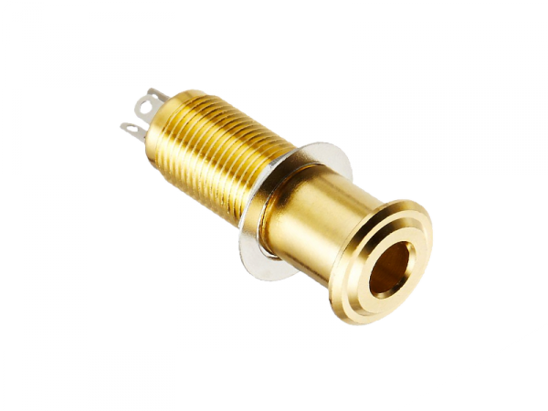 Cylindryczne gniazdo jack stereo HOSCO EP-108 (GD)