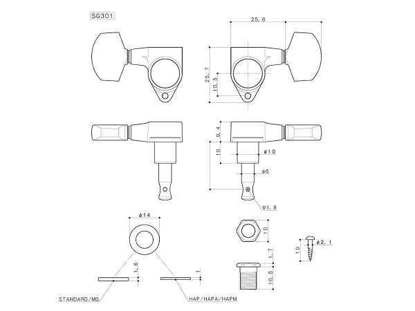 Klucz blokowany GOTOH SG301-04 MG (GD, R)