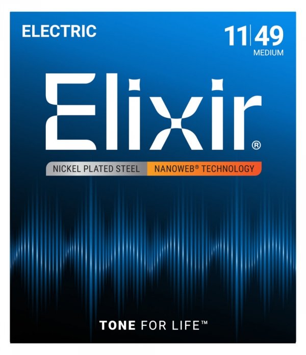 Struny ELIXIR NanoWeb Nickel Plated (11-49)