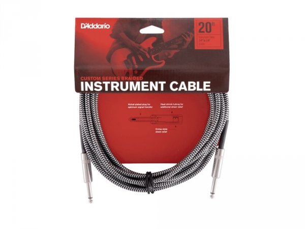 Kabel gitarowy D'ADDARIO PW-BG-20BG (6,10m)
