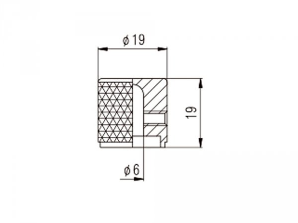 Gałka gitarowa VPARTS VNS-003 Barrel (CR)