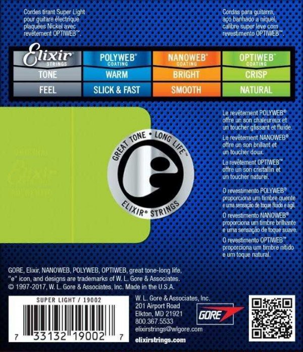 Struny ELIXIR OptiWeb Nickel Plated (9-42)