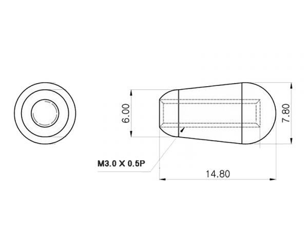 Nakładka przełącznika VPARTS SN-06 (AMB)