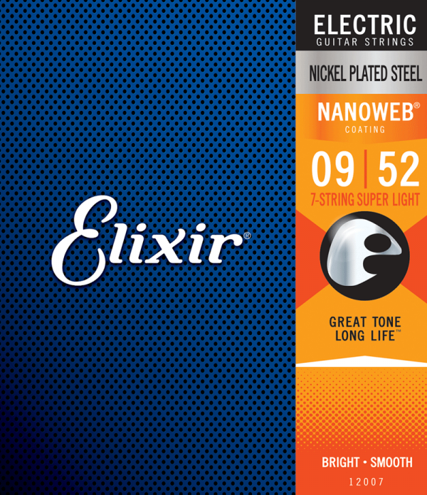 Struny ELIXIR NanoWeb Nickel Plated (9-52) 7str