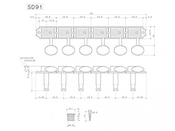 Klucze blokowane GOTOH SD91-05M MG (N,6R)