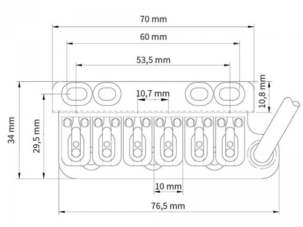 Tremolo VEGATREM VT1 UltraTrem Standard (BK)