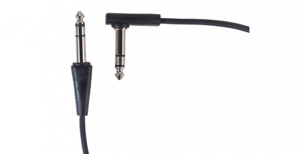 Kabel patch ROCKBOARD Flat Black TRS S/A (40cm)
