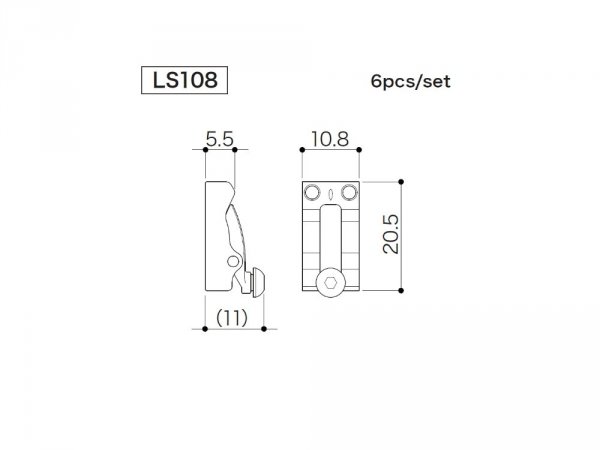 Siodełka mostka GOTOH LS108 (CK)
