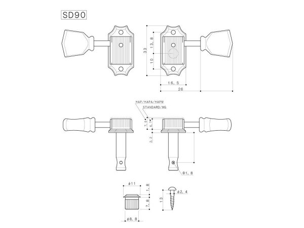 Klucze blokowane GOTOH SD90-05M MG (N,3+3)