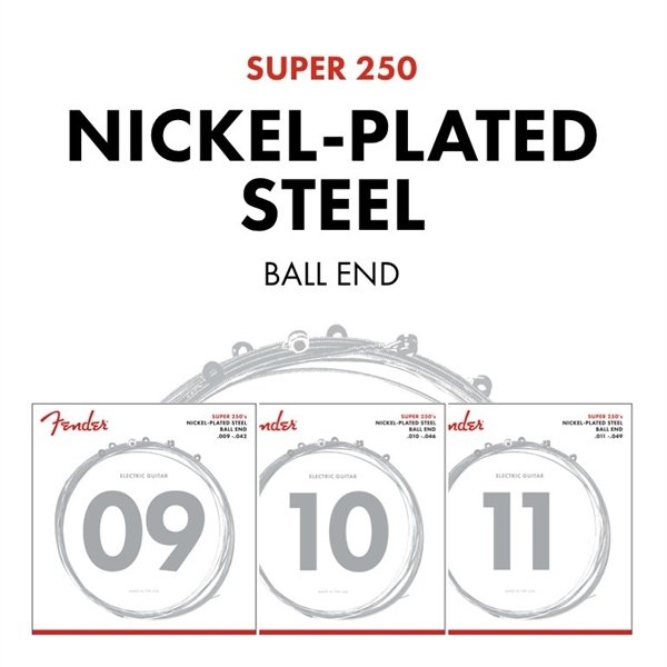 Struny FENDER Super 250H Nickel-Plated (12-52)