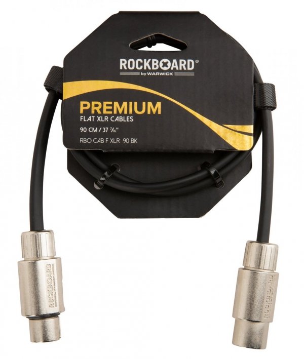 Kabel patch ROCKBOARD Flat Black XLR-XLR (90cm)