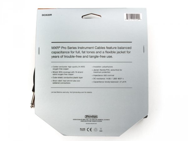 Kabel instrumentalny MXR Pro Series DCIX20R (6m)