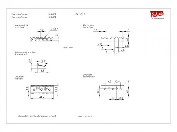 Blokada strun SCHALLER R2 (CR)