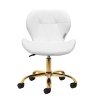 Taboret kosmetyczny QS-06G złoto biały