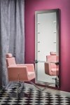 FOTEL BARBERSKI RAY G1 CZARNY/DYSK ZŁOTY (BARBER BY AYALA)