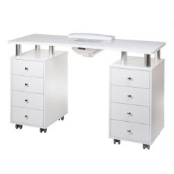 STOLIK MANICURE Z OTWOREM MONTAżOWYM BD-3425+O BIA