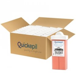 QUICKEPIL 50 SZT. WOSK DO DEPILACJI TWARZY WĄSKA ROLKA RÓŻA 110g