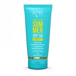 Apis hello summer spf 50, krem do opalania twarzy z nektarem komórkowym 50 ml