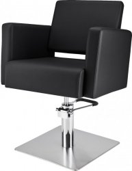 FOTEL FRYZJERSKI PREMIUM S SKAJ CZARNY (SUPER SALON)