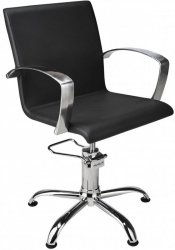 FOTEL PARTNER 01 P-7/STOPKI CZARNE (48H)