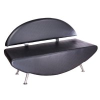 KANAPA DO POCZEKALNI CARINI BD-6710 CZARNA 