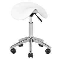 Taboret kosmetyczny AM-302 biały 
