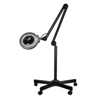 Lampa lupa led S5 + statyw led reg. natężenie światła czarna 