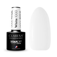 CLARESA Lakier hybrydowy WHITE 1000 -5g 
