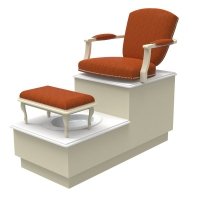 LOUISE Fotel do pedicure 