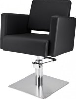 FOTEL FRYZJERSKI PREMIUM S SKAJ CZARNY (SUPER SALON) 
