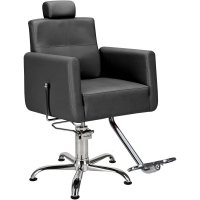 FOTEL BARBERSKI RAY 01 CZARNY/STOPKI CZARNE (BARBER BY AYALA) 