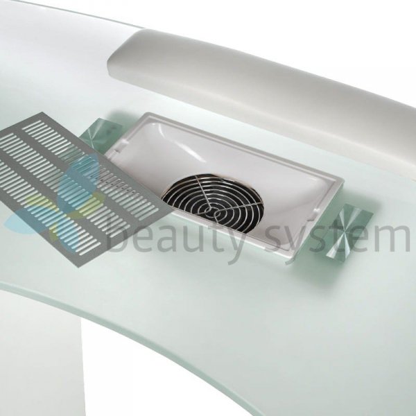 STOLIK DO MANICURE + POCHłANIACZ BD-3453+P BIAŁY
