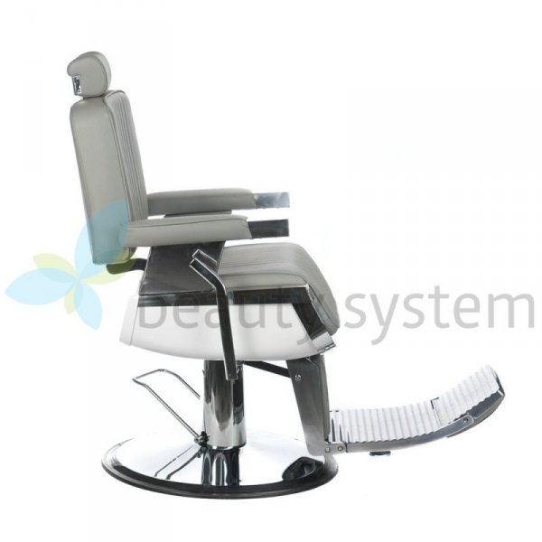 FOTEL BARBERSKI LUMBER BH-31823 JASNY SZARY