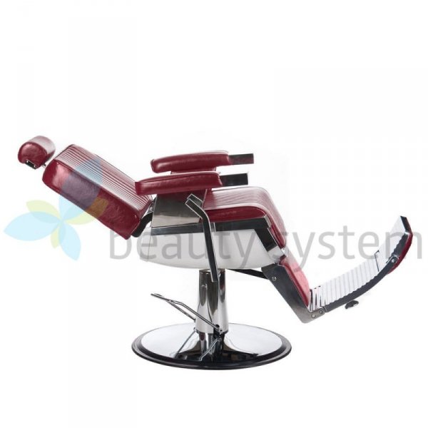FOTEL BARBERSKI LUMBER BH-31823 WIśNIOWY
