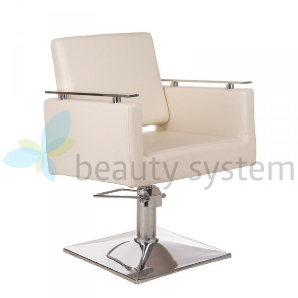 FOTEL FRYZJERSKI MILO BH-6333 KREMOWY