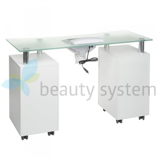 STOLIK MANICURE Z OTWOREM MONTAżOW BD-3425-1+O BIA