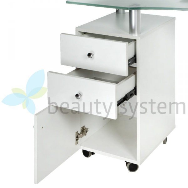 STOLIK MANICURE Z OTWOREM MONTAżOWYM BD-3453+O BIA