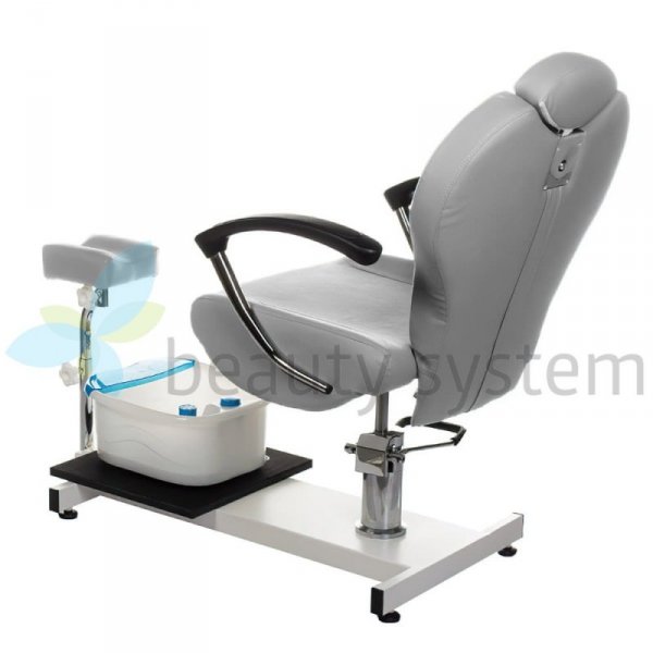 FOTEL DO PEDICURE Z MASAżEREM STóP BR-2301 J.SZARY