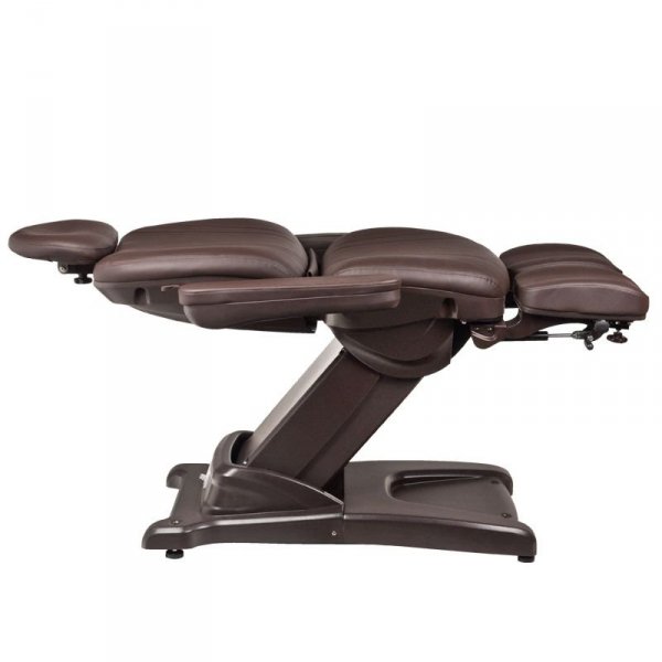 Activeshop FOTEL KOSMETYCZNY ELEKTR. AZZURRO 872s PEDI-PRO 3 SILN. BRĄZOWY
