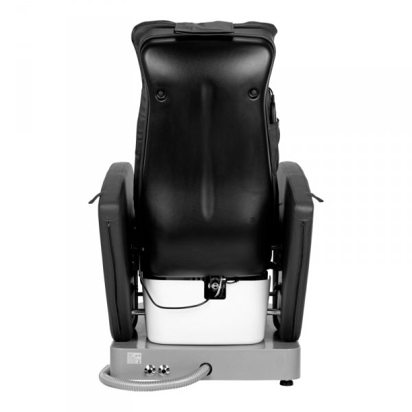 Fotel spa do pedicure Azzurro 016C czarny z masażem pleców i hydromasażem