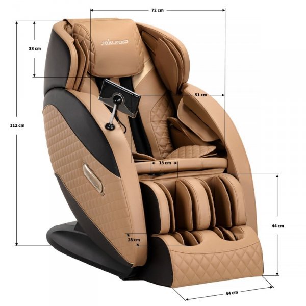 Fotel masujący Sakura Standard 801 brązowy