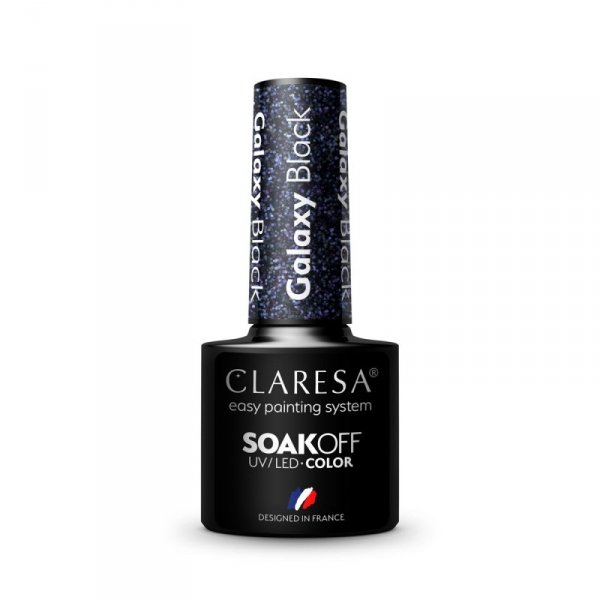CLARESA Lakier hybrydowy Galaxy Black 5g