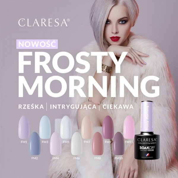 CLARESA Lakier hybrydowy Frosty Morning 4 -5g