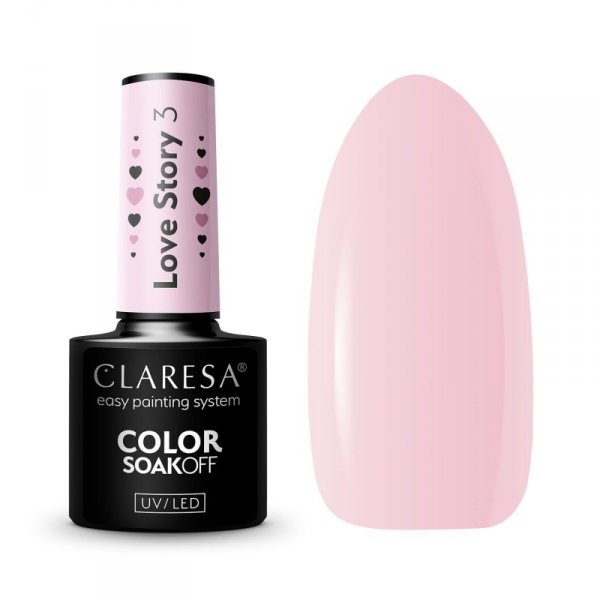 CLARESA Lakier Hybrydowy LOVE STORY 3 - 5g