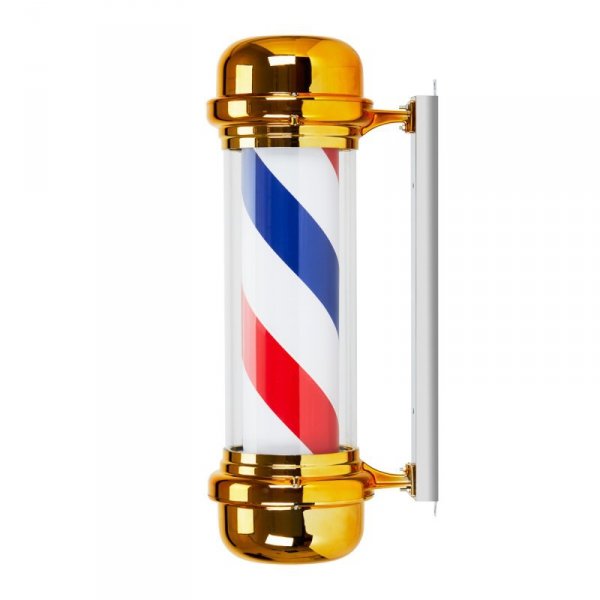 Plafon podświetlany pole barber shop BB-02 złoty duży