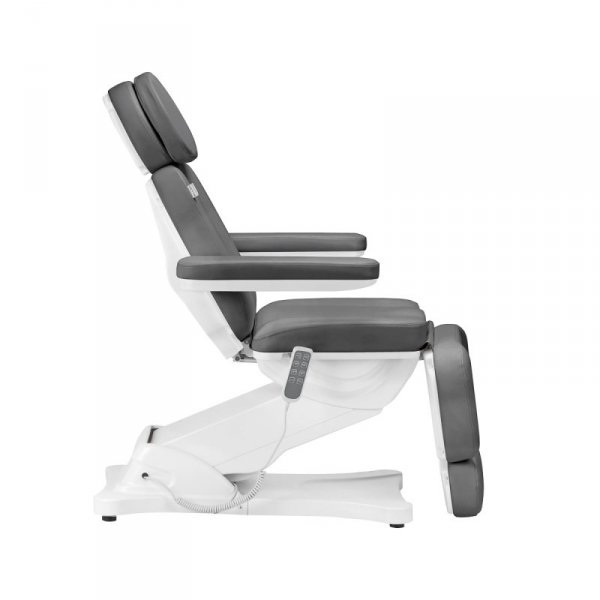 Elektryczny fotel kosmetyczny SILLON CLASSIC 4 silniki z kołyską szary